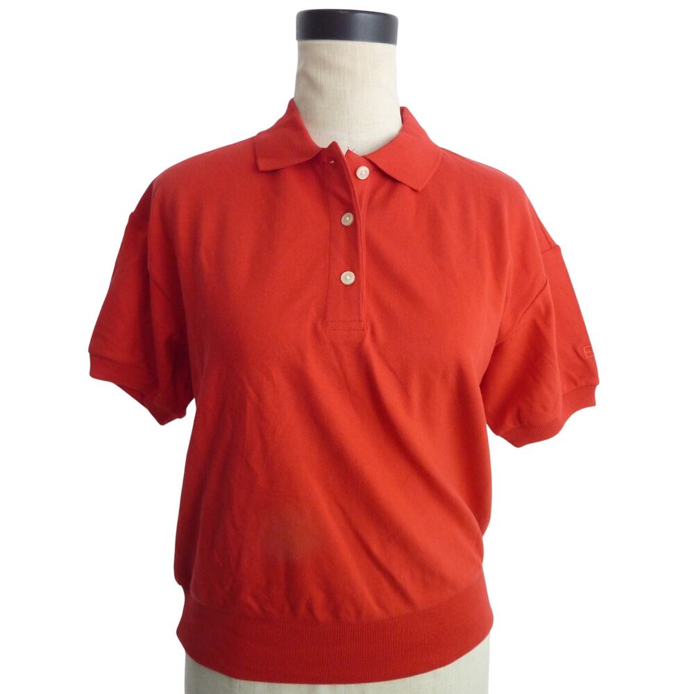 NWT Everlane Oversized Cotton Red Polo Shirt XXS